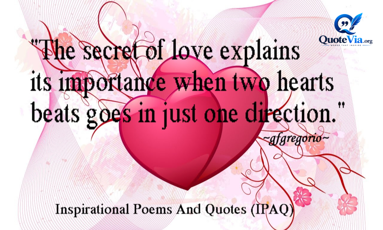Secret love quotes about hidden feelings and unspoken emotions with romantic hearts