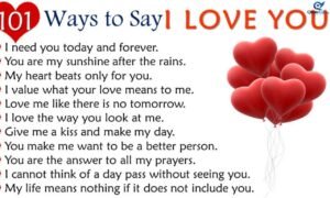 Creative ways to say I love you with sweet and romantic messages