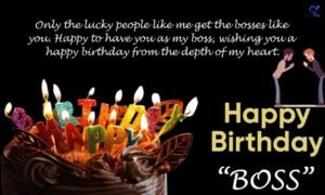 Happy birthday wishes for boss with a professional birthday greeting